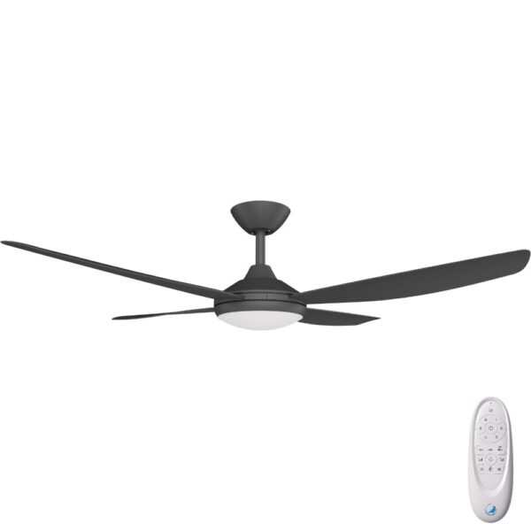 Calibo Vanga DC Ceiling Fan with LED Light - 52" (Black) - Image 1