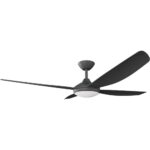Calibo Vanga DC Ceiling Fan with LED Light - 56" (Black) - Image 3