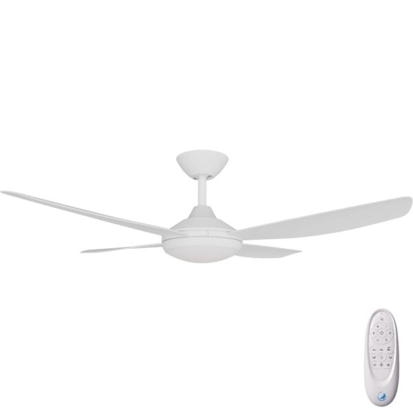 calibo-vanga-dc-CCT-LED-white-white-48-remote Calibo Vanga DC Ceiling Fan with LED Light - 48" (White) - Image 1