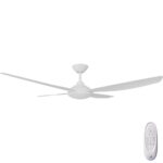 Calibo Vanga DC Ceiling Fan with LED Light - 56" (White)