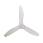 Claro Whisper DC Ceiling Fan with LED Light - 52 (White) - Image 9