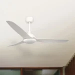 Claro Whisper IP66 DC Outdoor Ceiling Fan with LED Light - 58" (White) - Image 2