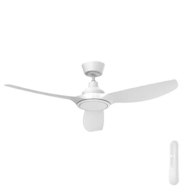 Mercator Jota 3 Blades DC Ceiling Fan with LED Light - 52" (White) - Image 1