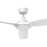 Mercator Jota 3 Blades DC Ceiling Fan with LED Light - 52" (White) - Image 2