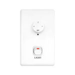 Claro Essentials Cooler AC Ceiling Fan with Wall Control - 52" (White) - Image 3