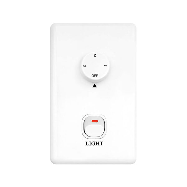 Claro Essentials Cooler AC Ceiling Fan with Wall Control - 52" (White) - Image 3