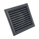 Vent Fixed With Flyscreen 100mm (Dark Grey)