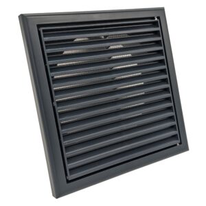 Vent Fixed With Flyscreen 150mm (Dark Grey)