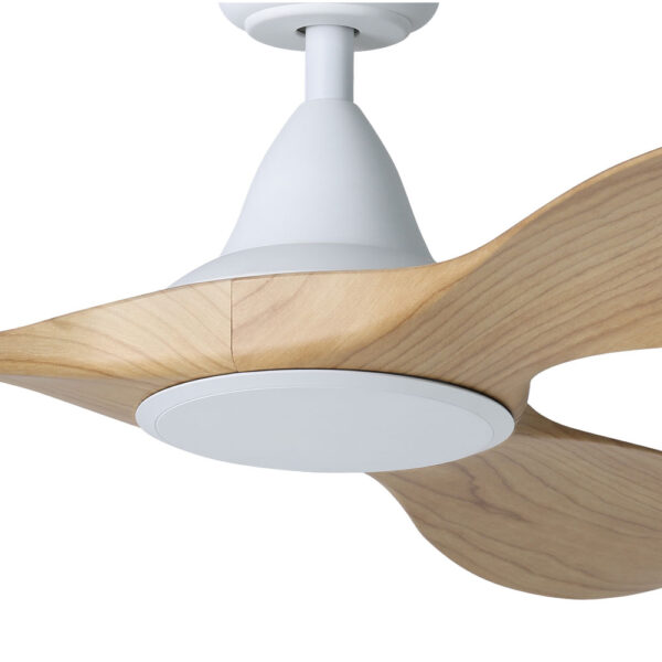 eglo-noosa-dc-ceiling-fan-white-with-blackbutt-blades-52 Eglo DC Noosa Ceiling Fan 52" - White/Blackbutt - close up