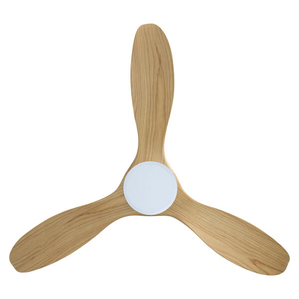 eglo-noosa-dc-ceiling-fan-white-with-blackbutt-blades-52-blades Eglo DC Noosa Ceiling Fan 52" - White/Blackbutt - under view
