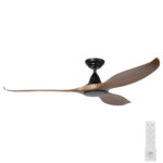 Eglo DC Noosa Ceiling Fan 60" - Black/Teak