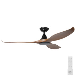 Eglo DC Noosa Ceiling Fan 60" - Black/Teak