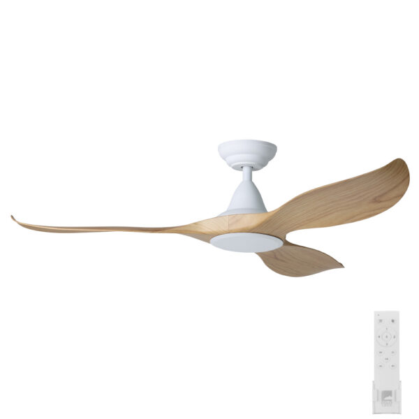 eglo-noosa-dc-ceiling-fan-with-remote-white-with-blackbutt-blades-52 Eglo DC Noosa Ceiling Fan 52" - White/Blackbutt