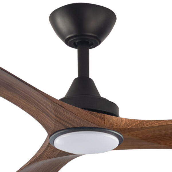 three-sixty-spitfire-dc-ceiling-fan-with-led-light-black-walnut-blades-60-motor Three Sixty Spitfire DC Ceiling Fan with LED Light - 60" (Black with Walnut Blades) - Image 2