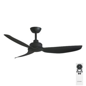 Three Sixty Trinity DC Ceiling Fan - 48" (Black) - with remote control
