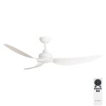 Three Sixty Trinity DC Ceiling Fan - 56" (White) - with remote control