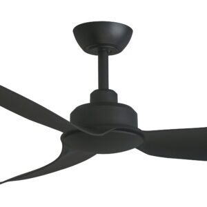 Three Sixty Trinity DC Ceiling Fan - (Black with Koa Blades) - Close Up