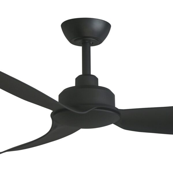 Three Sixty Trinity DC Ceiling Fan - (Black with Koa Blades) - Close Up
