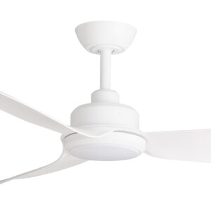 Three Sixty Trinity DC Ceiling Fan with LED - (Matte White) - Close Up