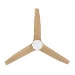 Infinity-iD DC Ceiling Fan with Remote & CCT LED Light- 54″ (White with Beechwood) - Image 4