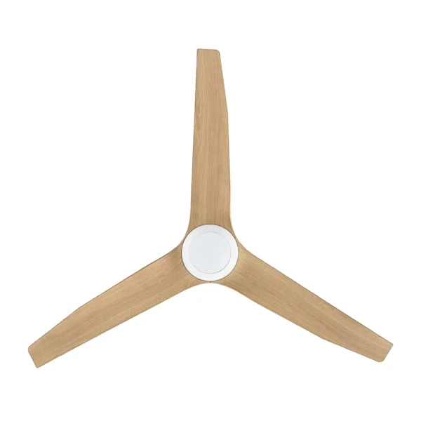 Infinity-iD DC Ceiling Fan with Remote & CCT LED Light- 54″ (White with Beechwood) - Image 4