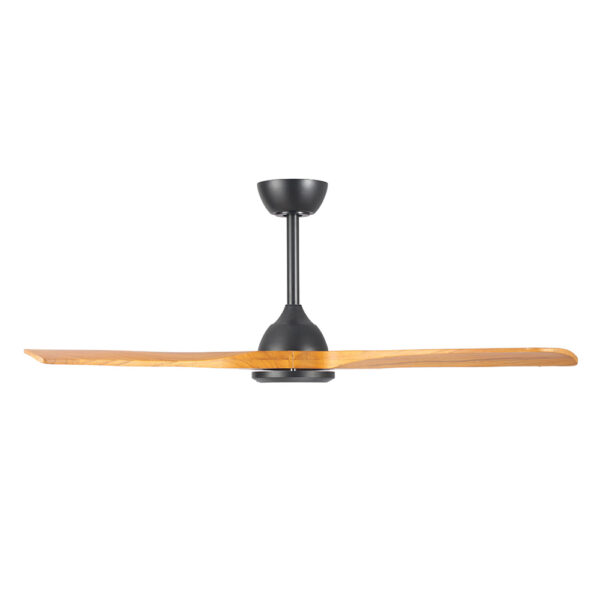 fanco-sanctuary-dc-52-black-with-teak-blades-no-light-sideview fanco-sanctuary-dc-52-black-with-teak-blades-no-light-sideview