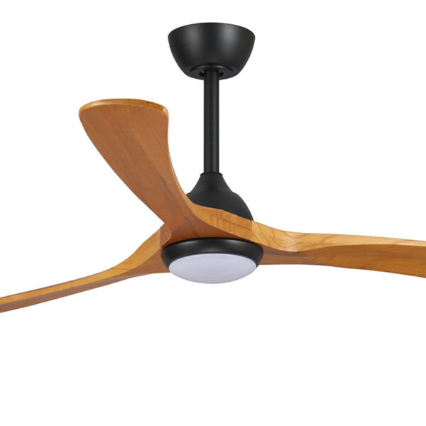 fanco-sanctuary-dc-52-black-with-teak-blades-with-light-motor
