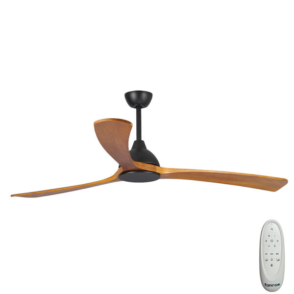 fanco-sanctuary-dc-70-black-with-teak-blades-no-light