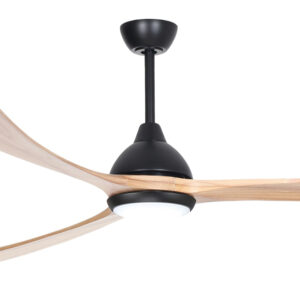 fanco-sanctuary-dc-92-black-with-natural-blades-with-light-close-up