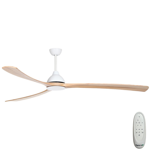 fanco-sanctuary-dc-92-white-with-natural-blades-no-light fanco-sanctuary-dc-92-white-with-natural-blades-no-light