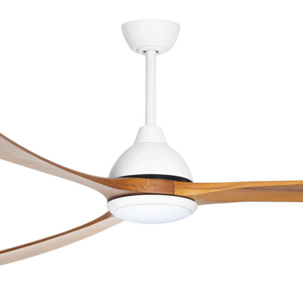 fanco-sanctuary-dc-92-white-with-teak-blades-with-light-close-up