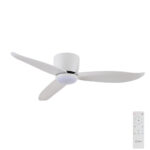 Claro Essentials Spirit DC Ceiling Fan with LED Light - 44" (White) - main