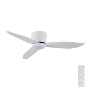 Claro Essentials Spirit DC Ceiling Fan with LED Light - 44" (White) - main