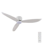 Claro Essentials Spirit DC Ceiling Fan with LED Light - 52" (White) - main