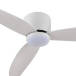 Claro Essentials Spirit DC Ceiling Fan with LED Light - 52" (White) - close up
