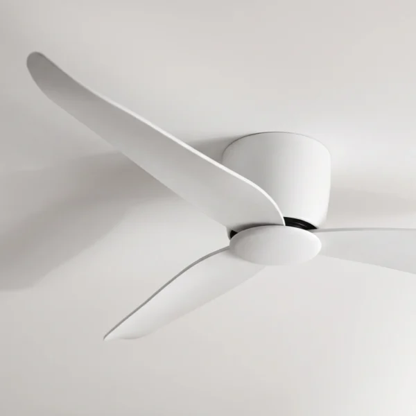 claro-essentials-spirit-dc-ceiling-fan-white-close-up-angled-insitu