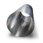 Ecoduct Rangehood Metal Dropper - 150mm (Round) - angled