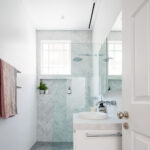 Expella Linear Slot Vent - 150mm Duct (White) - bathroom insitu