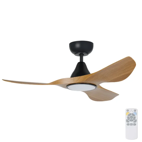 eglo-surf-dc-40-inch-black-with-burmese-teak-blades-with-cct-led-light-and-remote eglo-surf-dc-40-inch-black-with-burmese-teak-blades-with-cct-led-light-and-remote