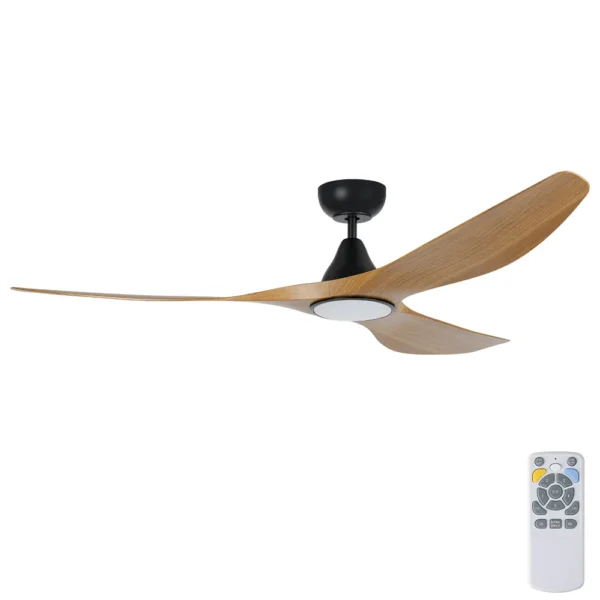 eglo-surf-dc-72-inch-black-with-burmese-teak-blades-with-cct-led-light-and-remote eglo-surf-dc-72-inch-black-with-burmese-teak-blades-with-cct-led-light-and-remote