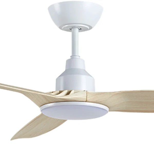 ventair-skyfan-dc-60-inch-white-with-light-oak-blades-with-cct-led-light-close-up