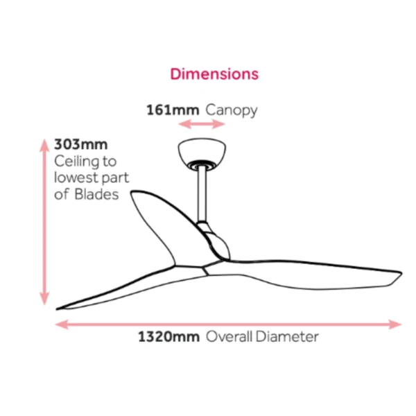 claro-whisper-ip66-dc-52-black-no-light-dimension