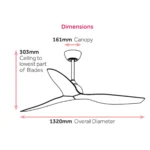 claro-whisper-ip66-dc-52-white-no-light-dimension