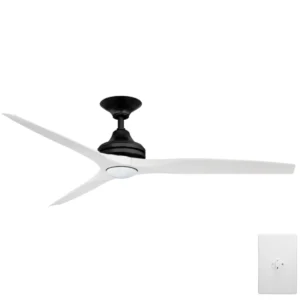 three-sixty-spitfire-ac-v2-60-inch-black-with-white-blades-with-cct-led-light-and-wall-control