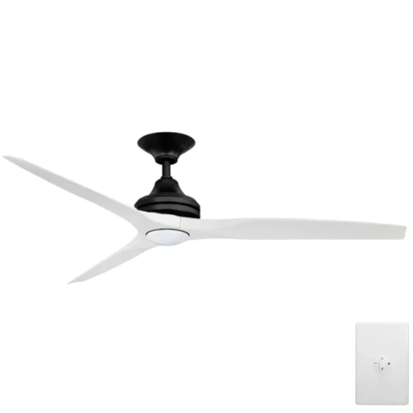 three-sixty-spitfire-ac-v2-60-inch-black-with-white-blades-with-cct-led-light-and-wall-control