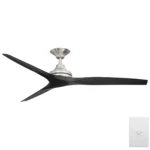 three-sixty-spitfire-ac-v2-60-inch-brushed-nickel-with-black-blades-no-light-with-wall-control