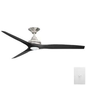 three-sixty-spitfire-ac-v2-60-inch-brushed-nickel-with-black-blades-with-cct-led-light-and-wall-control