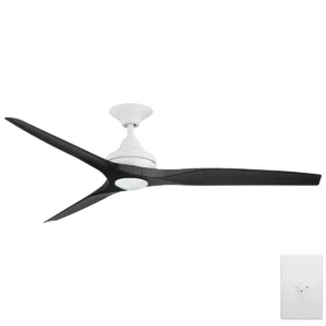 three-sixty-spitfire-ac-v2-60-inch-white-with-black-blades-with-cct-led-light-and-wall-control