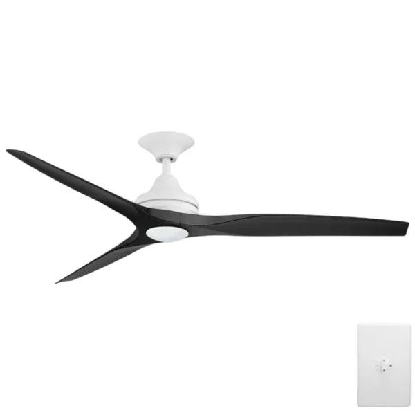 three-sixty-spitfire-ac-v2-60-inch-white-with-black-blades-with-cct-led-light-and-wall-control