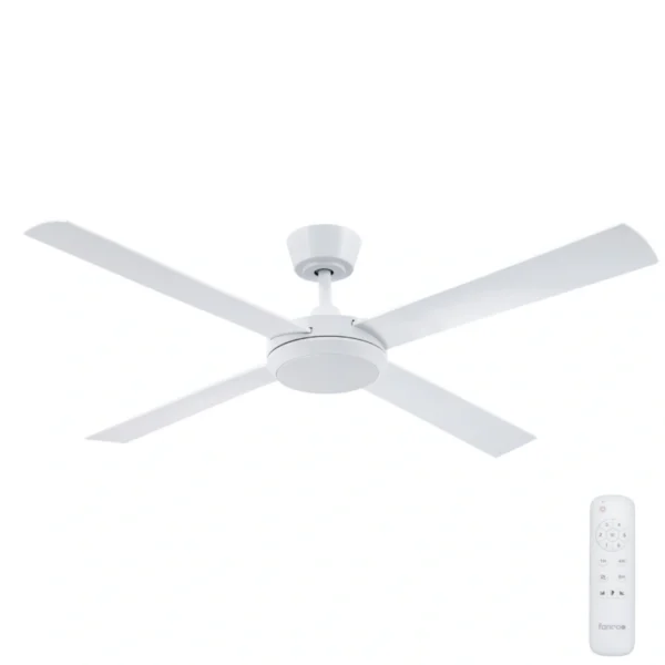 Fanco Eco Silent Pro DC Ceiling Fan with LED Light - 56" (White) - main